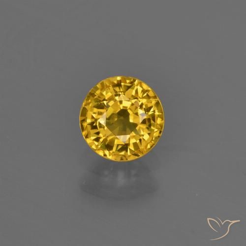 0.67ct Naturel Doré Saphir, Tour, VVS