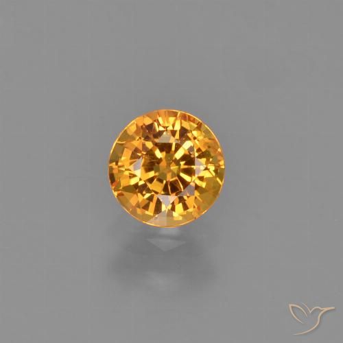0.67ct Naturel Orange intense Saphir, Tour, VVS