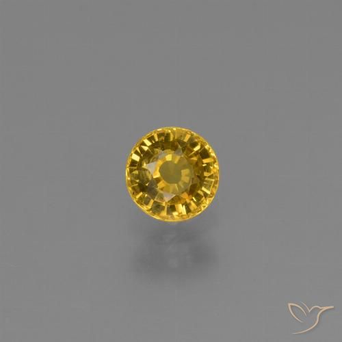 0.66ct Naturel Doré Saphir, Tour, VVS-VS