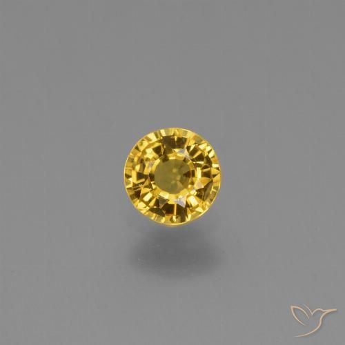 0.65ct Naturel Doré Saphir, Tour, VVS-VS