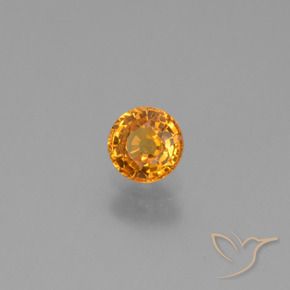 Saphir Abricot orange naturelle Tour, 0.60 ct, VVS-VS