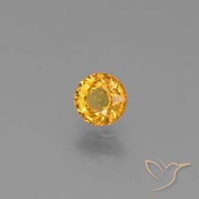 Saphir Doré foncé naturelle Tour, 0.62 ct, VVS