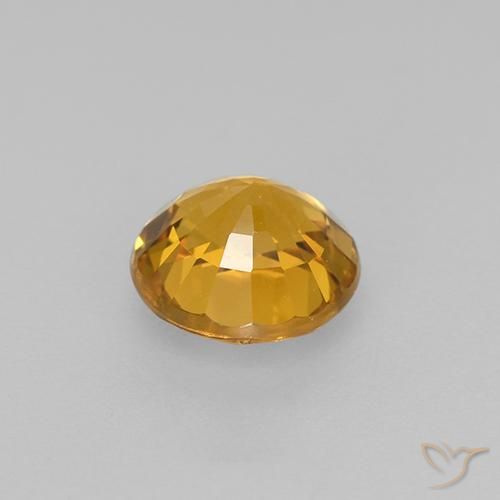Saphir Orange doré profond naturelle Tour, 0.83 ct, VVS-VS