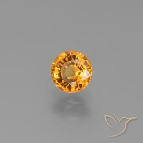 Saphir Or orange foncé naturelle Tour, 0.90 ct, VVS-VS