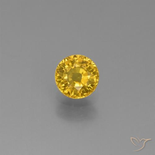 0.68ct Naturel Doré Saphir, Tour, VVS-VS