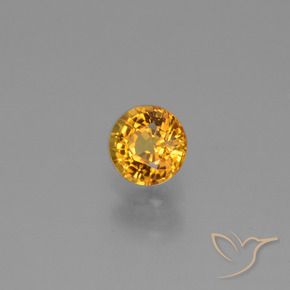 Saphir Doré-orange foncé naturelle Tour, 0.72 ct, VVS-VS