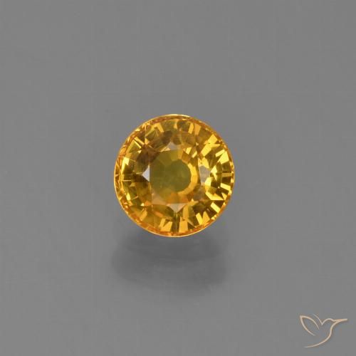 0.70ct Naturel Orange doré profond Saphir, Tour, VVS-VS