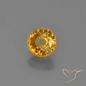 Saphir Orange doré profond naturelle Tour, 0.70 ct, VVS-VS