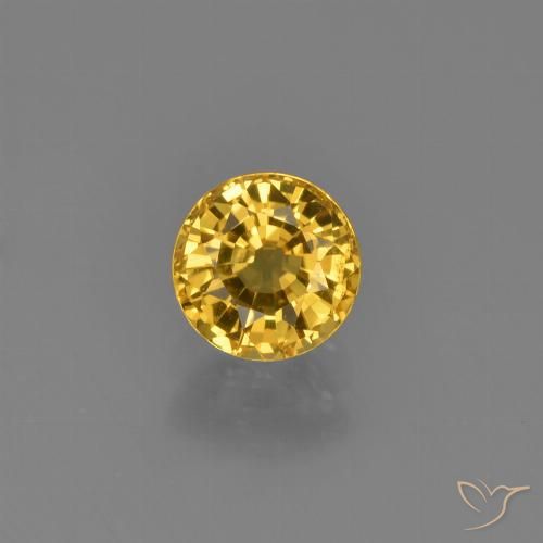 0.79ct Naturel Doré Saphir, Tour, VVS-VS