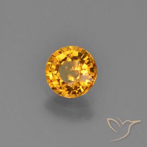 Saphir Or orange foncé naturelle Tour, 0.70 ct, VVS-VS