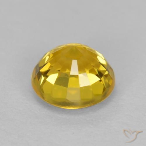 Saphir Doré naturelle Tour, 0.72 ct, VVS-VS