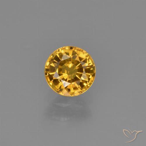 0.67ct Naturel Doré foncé Saphir, Tour, VVS-VS