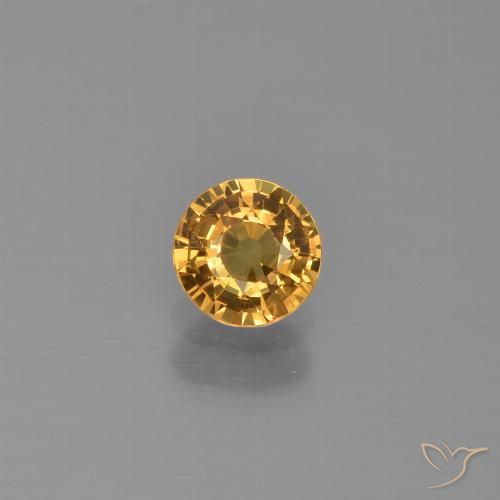 0.58ct Naturel Orange moyen Saphir, Tour, VVS-VS