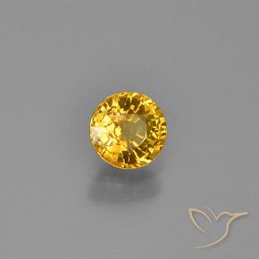Saphir Orange Doré naturelle Tour, 0.62 ct, VVS-VS