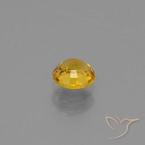 Saphir Orange Doré naturelle Tour, 0.62 ct, VVS-VS