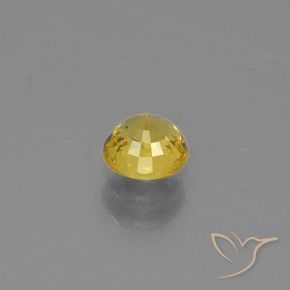 Saphir Doré jaunâtre naturelle Tour, 0.63 ct, VVS-VS