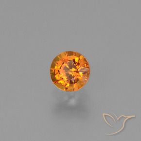 Saphir Abricot orange naturelle Tour, 0.64 ct, VVS-VS