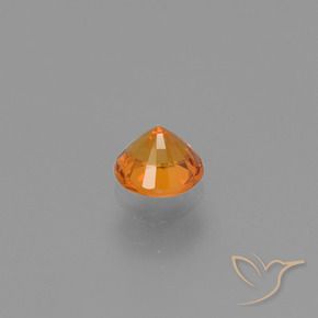 Saphir Abricot orange naturelle Tour, 0.64 ct, VVS-VS