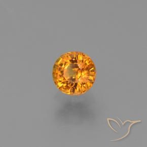 Saphir Abricot orange naturelle Tour, 0.76 ct, VVS-VS