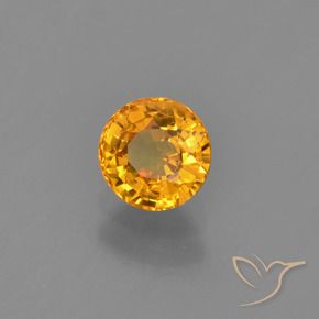 Saphir Orange doré profond naturelle Tour, 0.76 ct, VVS