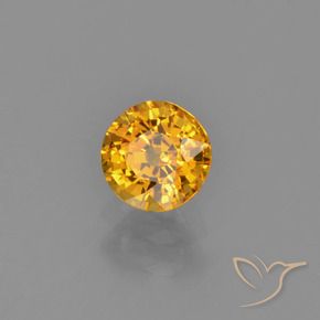 Saphir Orange doré profond naturelle Tour, 0.72 ct, VVS