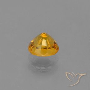 Saphir Orange doré profond naturelle Tour, 0.72 ct, VVS