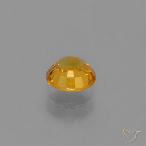 Saphir Orange doré profond naturelle Tour, 0.66 ct, VVS-VS
