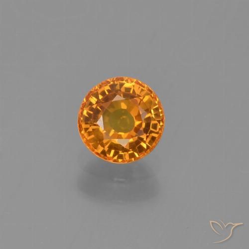 0.71ct Naturel Orange moyen Saphir, Tour, VS
