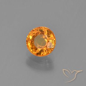 Saphir Orange moyen naturelle Tour, 0.71 ct, VS