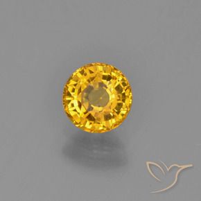 Saphir Doré foncé naturelle Tour, 0.72 ct, VVS