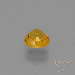 Saphir Doré foncé naturelle Tour, 0.72 ct, VVS