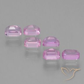 Shop natural 1.74ct Rose pourpre royal léger Saphir gems, Octogone / coupe Émeraude, from Tanzanie at GemSelect. In stock, global shipping!