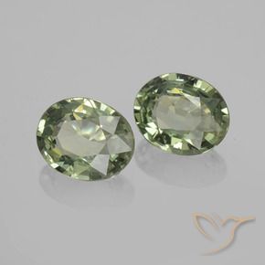 Shop natural 1.39ct Vert terreux Saphir gems, ovale, from Tanzanie at GemSelect. In stock, global shipping!