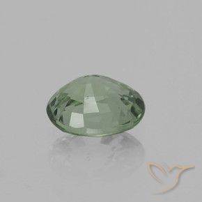 Saphir Medium Light Green naturelle ovale, 0.75 ct, VVS-VS