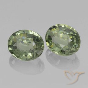 Shop natural 1.47ct Vert terreux Saphir gems, ovale, from Tanzanie at GemSelect. In stock, global shipping!