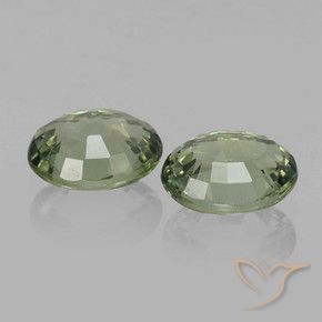 Shop natural 1.47ct Vert terreux Saphir gems, ovale, from Tanzanie at GemSelect. In stock, global shipping!