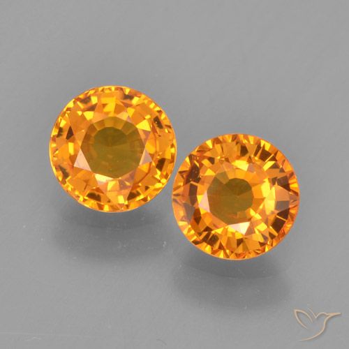 1.18ctw Naturel Abricot orange Saphir, Tour, VVS-VS