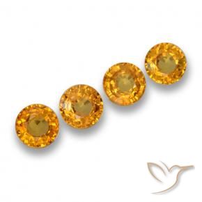 Shop natural 2.29ct Doré-orange foncé Saphir gems, Tour, from Tanzanie at GemSelect. In stock, global shipping!