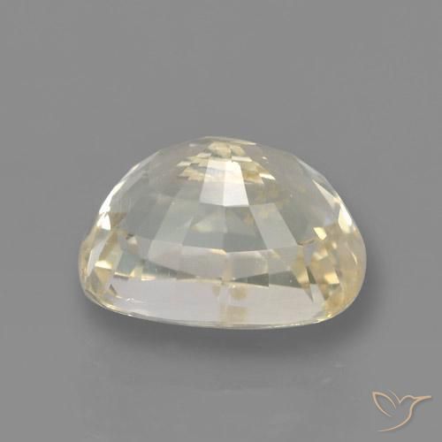 Saphir Jaune clair naturelle Coussin, 1.45 ct, VVS