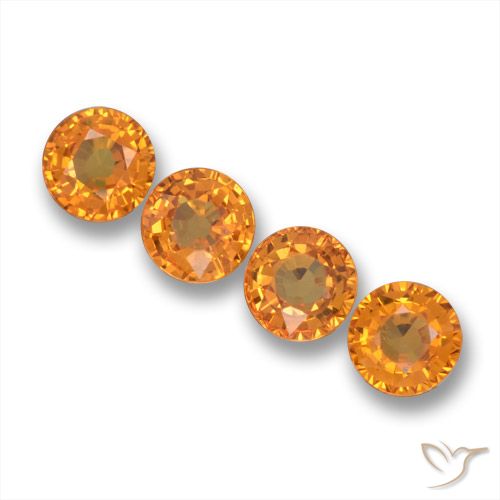 2.33ctw Naturel Or orange foncé Saphir, Tour, VVS-VS, Photo A