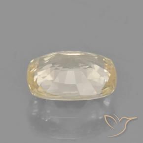 Saphir Jaune clair naturelle Coussin, 1.31 ct, VVS