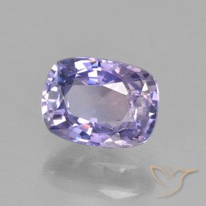 Saphir Violet rosâtre léger naturelle Coussin, 1.17 ct, VVS