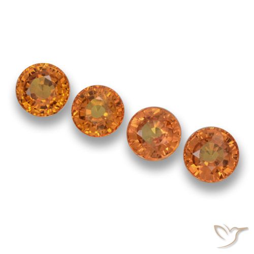 2.75ctw Naturel Abricot orange Saphir, Tour, VVS-VS