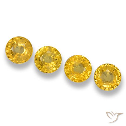 2.46ctw Naturel Jaune moyen Saphir, Tour, VVS-VS