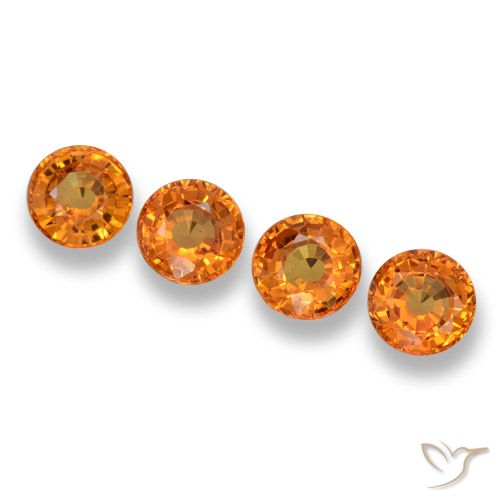 2.44ctw Naturel Abricot orange Saphir, Tour, VVS-VS