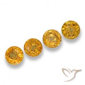 Shop natural 2.70ct Orange doré profond Saphir gems, Tour, from Tanzanie at GemSelect. In stock, global shipping!