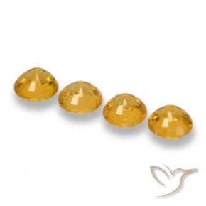 Shop natural 2.70ct Orange doré profond Saphir gems, Tour, from Tanzanie at GemSelect. In stock, global shipping!