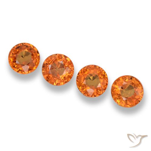 2.35ctw Naturel Orange foncé Saphir, Tour, VVS-VS