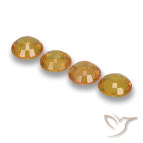 Shop natural 2.15ct Orange doré profond Saphir gems, Tour, from Tanzanie at GemSelect. In stock, global shipping!