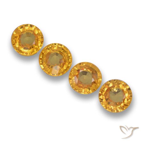 2.32ctw Naturel Doré-orange foncé Saphir, Tour, VVS-VS
